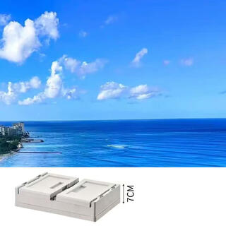 Yusenyi outdoor camping folding car trunk wooden cover camping equipment organizer industrial household japanese storage box three-door portable 20l three-door portable 20l 1 pack 1 pack 1 pack