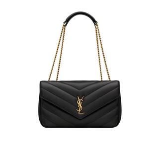 Ysl saint laurent women's handbag magnetic flip adjustable shoulder strap double back method lightweight carrying black quilted design black tu