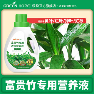Green hope rich bamboo nutrient solution special leaves yellow bamboo branch water culture hydroponic fertilizer green plant potted soil culture transfer bamboo