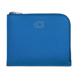 Coach 10 brand logo leather 3-in-1 wallet women's blue blue 1 blue 2