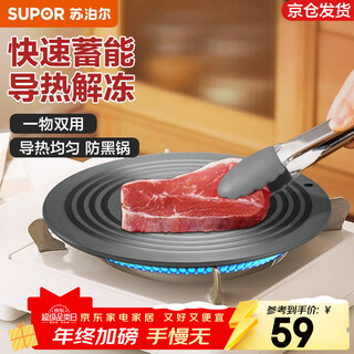 Supor heat conduction plate enamel pot heating plate milk pot partition heat conduction thawing meat anti-burning black pot gas stove gas stove special 24cm multi-specifications pot suitable