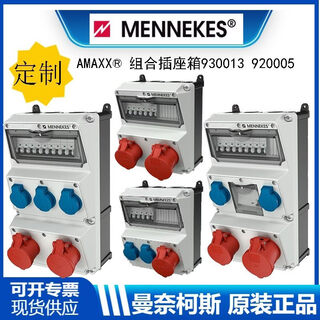 Mannex waterproof combined industrial aviation socket box temporary small maintenance power distribution control power supply at construction site 930013