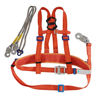 Zhiyue double back shoulder double control safety belt power climbing pole safety harness construction protective belt high altitude safety work double back double control