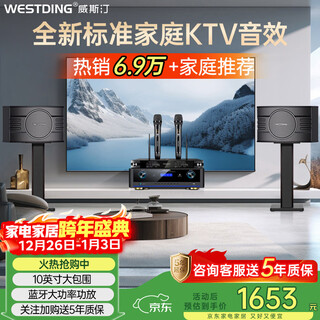 Westin home ktv audio set singing complete equipment karaoke cinema conference stage commercial supermarket home living room newly upgraded 108 speaker set 108 standard edition +811+k81