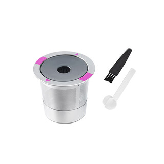 First idea of duoqucos compatible conversion nespresso capsule adapter reusable capsule conversion holder coffee filter single hole hardware kcup + spoon brush