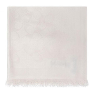 Coach solid color design lyocell wool scarf women's white default f
