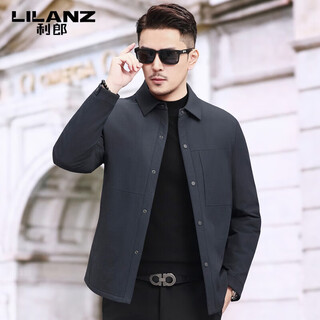 Lilanz herren-gänsedaunen-daunenjacke, high-end-jacke, herren-herbst- und winter-stil, business-reversjacke mittleren alters, ha qing xl 180, empfohlen 145–160 jin jin entspricht 0,5 kg
