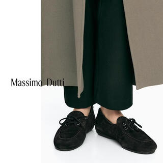 Massimo dutti autumn and winter new 2025 women's shoes retro brown leather loafers boat shoes 11520750 brown 37 (240/85)
