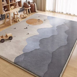 Fantasy bedroom cake velvet floor mat cartoon children's room special reading area climbing mat inn floor mat home carpet green mood 180x250cm