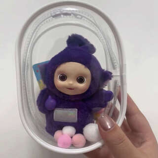 Yusenyi antenna series colorful figure storage bag fashion outing bag oval 13cm white naked bag