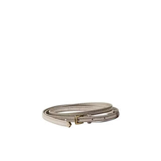 Prada women's belt girdle decorative leather metal daily commuting belt simple nude color 80