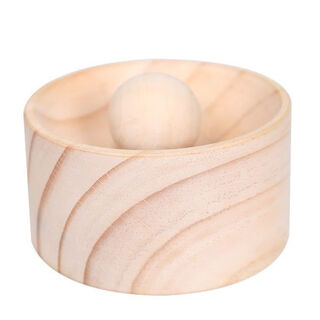 Yong huan's new wooden round dumpling maker, household dumpling wrapper artifact, water-wrapped non-stick dumpling wrapper kitchen tool, dumpling wrapper press artifact, 1 pack, ball base, selected solid wood