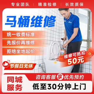 Toilet repair and installation, door-to-door service, toilet tank repair, advance payment, toilet tank repair