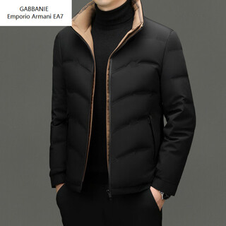 Emporio armani ea7 armani 2026 new men's stand collar down jacket men's winter trend fashion thickened warm white duck down men black xl 180