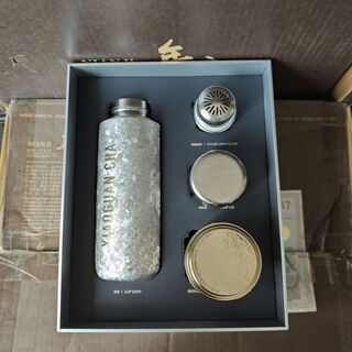 Small pot of tea accompanying titanium mug 400ml tea cup thermos cup travel cup tea water separation light