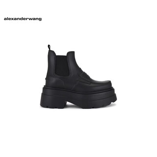 Alexander wang light luxury women's carter ankle-length platform rain boots black 20 | 39 eu