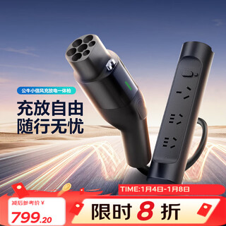 Bull (bull) vehicle-mounted portable charging and discharging integrated gun 3.5kw new energy vehicle charging gun discharge gun 16a high power socket outdoor discharge gun plug-in row df-f16e 10 meters 3.5kw charging and discharging integrated