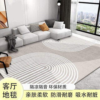 Fantasy carpet living room modern light luxury coffee table rug nordic sofa home bedside rug floor mat plain pattern 11 140x200 cm