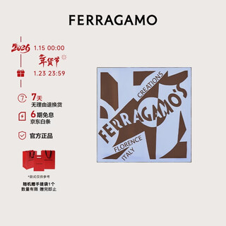 Ferragamo women's blue mulberry silk square scarf 0781320 gift for girlfriend