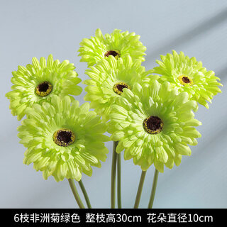 Pupan artificial plant flower potted indoor daisy ornaments sunflower artificial flower decoration dry flower set bouquet artificial flower 6 gerbera green