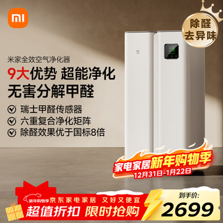 Mijia xiaomi full-efficiency air purifier decomposable aldehyde removal, sterilization, haze and odor intelligent digital display
