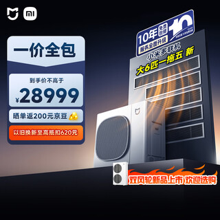 Xiaomi mijia central air conditioner, multi-split pro, single wind wheel, large 6-horsepower one-to-five, including 2-horsepower internal unit, super first-class energy efficiency 160wn-oc30/n1c1, ten-year warranty for the whole machine