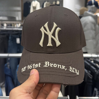 Mlb hat yankees ny embroidery old hole fashion trend men's and women's baseball cap cpkp0 dark brown one size adjustable
