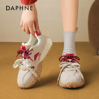 Daphne ballet moral training shoes for women 2026 new spring thick-soled non-tiring white shoes forrest gump casual shoes sports racing shoes