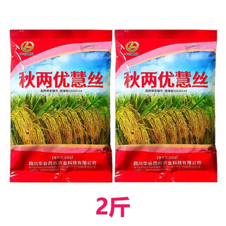旺园兴国审正品四川高产杂交水稻种子优质长粒香米秋两优超级稻贵州谷种 正品秋两优2斤