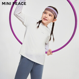 Minipeace children's clothing spring new year girls sports long sleeve t-shirt fncpg1408 cold blue 110