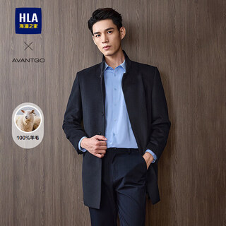 Hla heilan home coat men's light business classic pure wool warm jacket men