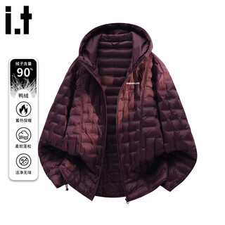 Chocoolate it chaqueta retro con cuello de tortuga y costillas, estilo de invierno para hombre, diseño de marca de moda estadounidense, chaqueta versátil informal con capucha, color burdeos m recomendado 105-120 jin jin equivale a 0,5 kg