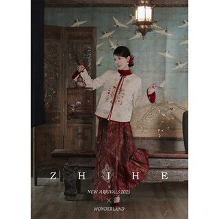 Wu yan yi he gong ling yuan new chinese style rayon jacquard heavy industry embroidered white duck down jacket + skirt qingchuan - skirt xs