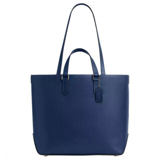 Coach 32 warner double handle pebble leather tote bag tote bag shopping bag handbag large men's default basic pack (bag + dust bag)