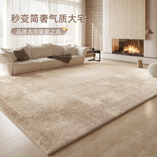Fantasy carpet living room 2025 new no-wash wipeable sofa floor mat thick light luxury high-end bedroom bedside plush tianjin golden sandalwood 20132 240cmx400cm waterproof, stain-resistant, non-slip and soundproof