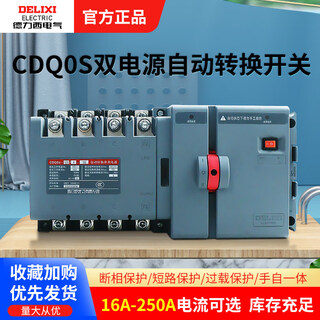 Delixi electric dual power automatic transfer switch isolation switching pc level two in and one out 2p4p63a 2p 20a