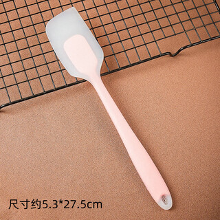 Fantasy dough cutter household food-grade scraper cake steamed bun dough pasta baking scraper panel silicone cutter for baking large square silicone knife + pink