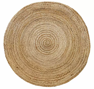 Yusenyi india hand-woven round jute floor mat living room light luxury high-end entry door rocking chair tatami carpet diameter 600mm imported from india