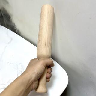 浙帝敲肉木锤鱼棒打糍粑打辣椒打糯米木杵整料木锤子背锤厨房棒棒鸡 榉木圆锤总长约50径约5.5
