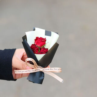 Car aromatherapy air outlet perfume everlasting dried bouquet car decorative ornaments air conditioning fragrance clip rose love letter no. 1