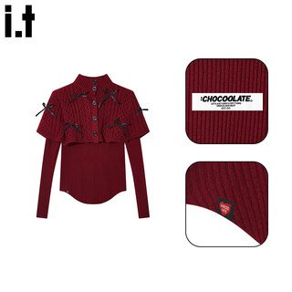 Chocoolate it women's apricot bow cape shawl design sweater for women spring new slim knitted sweater for women red one size