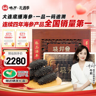 Xiaoqin dalian dried sea cucumber 250g 30-45 pieces liao sea cucumber dried sea cucumber half jin jin equal to 0.5 kg gift box