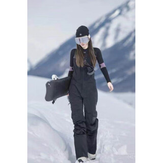 Burton2645723 men's and women's bib ski pants burton snowboard official flagship authentic 2 k black bib pants (women's) s