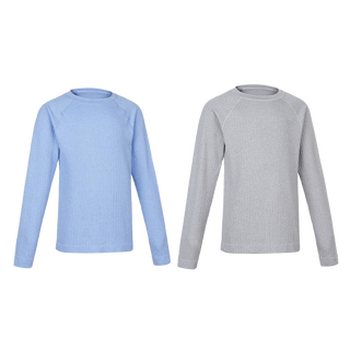 Decathlon (decathlon) decathlon children's quick-drying sports training base knitted quick-drying t blue_grey 120 cm gray