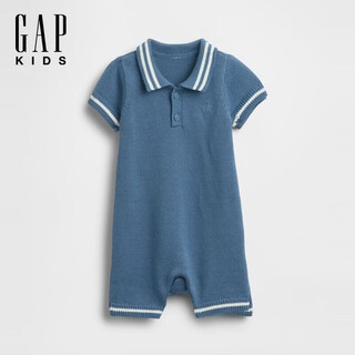 Gap infant and toddler 2026 spring new cotton bear polo short-sleeved jumpsuit children's clothing us version 880369