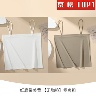 Anti-exposure tube top, summer ice silk tube top, beautiful back, no padded underwear for women, small camisole for girls, white + matcha - no padded, zero burden xl 89-100jin jin equals 0.5kg