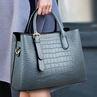 Woodpecker (tucano) handbag women's large capacity mother bag 2026 new fashion shoulder bag temperament crossbody bag middle-aged women's bag blue