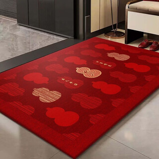Fantasy red festive entrance door floor mats home entrance anti-slip mats door entry mats can be cut into high-end carpets baohu nafu 200*300cm