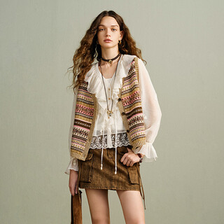 Wancaoyi (wancaoyi) shopping mall same style 2026 spring new wool sweater g06621611 smoke pink s