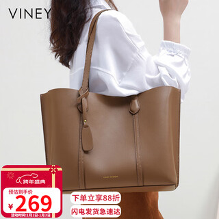 Viney cowhide bag women's bag large capacity tote bag shoulder bag handbag birthday new year's day gift for girls and girlfriends